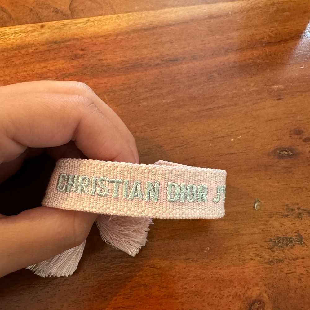 Christian Dior woven friendship bracelet